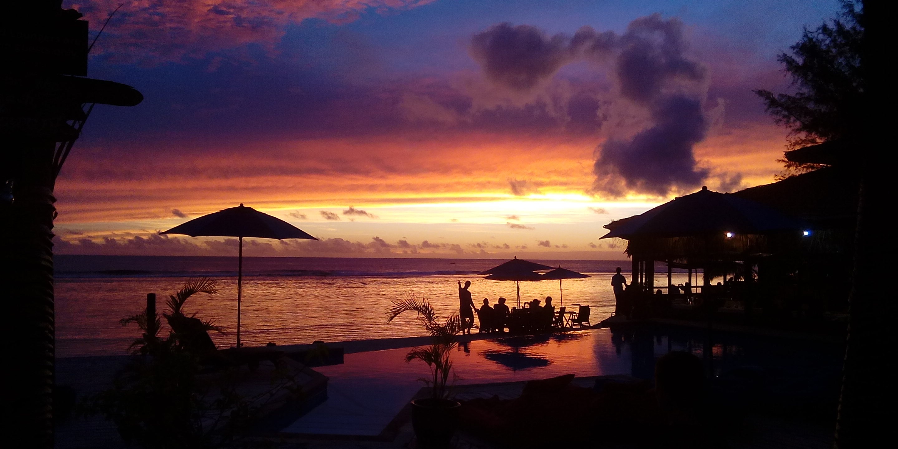 Sunset over Rarotonga